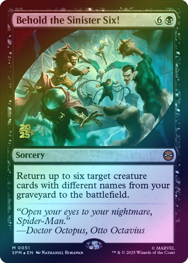 Behold the Sinister Six! - Prerelease Promo (Foil) (PSPM)