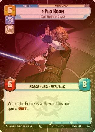 Plo Koon - I Don't Believe in Chance (Hyperspace) - 790 - Uncommon (Foil)