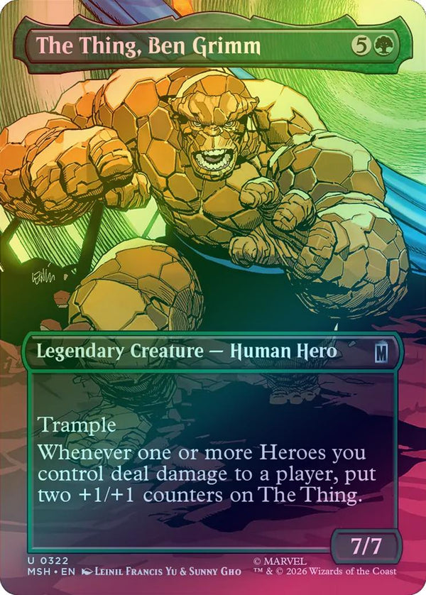 The Thing, Ben Grimm - Borderless Scene (Foil) (MSH) (Pre-Order)