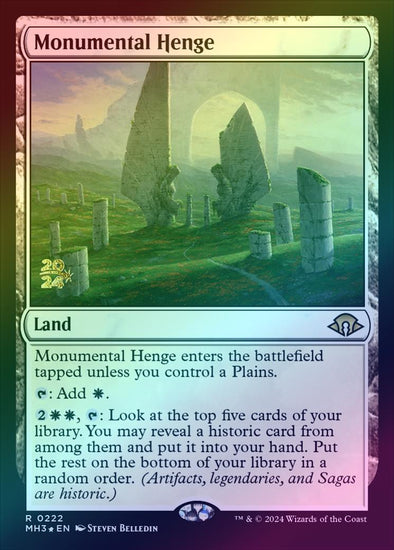 Monumental Henge - Prerelease Promo (Foil) (PMH3)