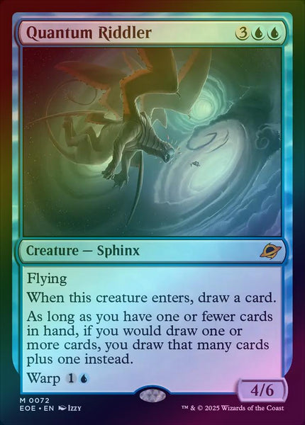 マジック：ザ・ギャザリング MTG Foil Quantum Riddler EOE M 305 Quantum Riddler #305 Holo from Edge of Eternities (EOE) MTG