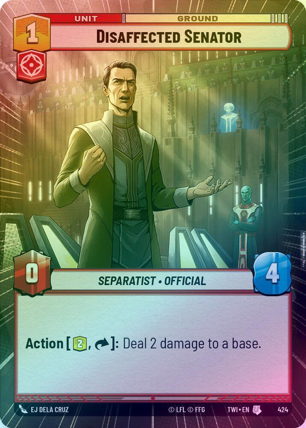 Disaffected Senator (Hyperspace) - 424 - Uncommon (Foil)