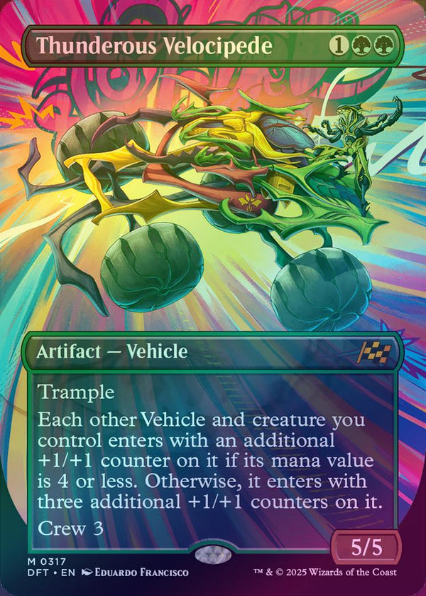 Thunderous Velocipede - Borderless Revved Up (Foil) (DFT)