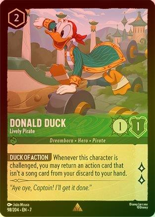 Donald Duck (Lively Pirate) - 98/204 - Rare (Foil)