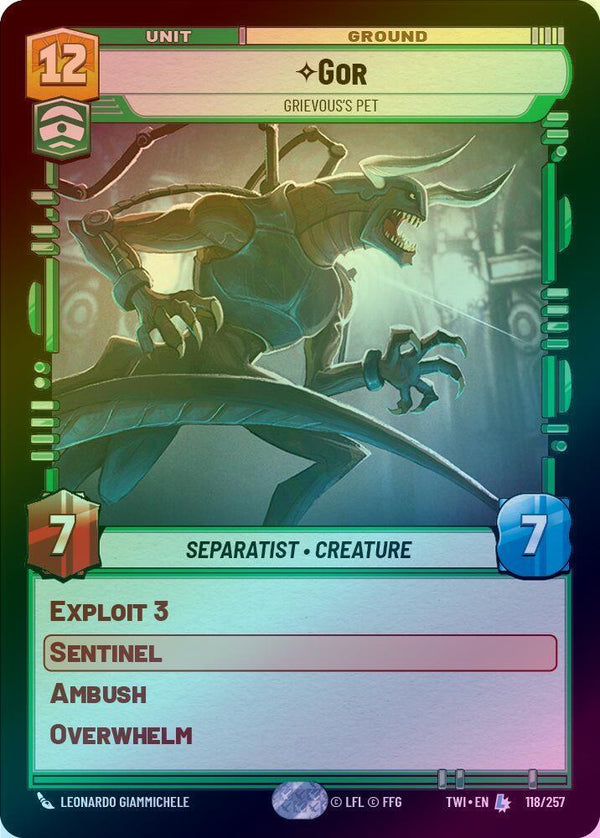 Gor - Grievous's Pet - 118/257 - Legendary (Foil)