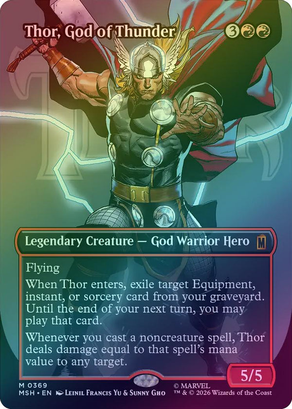 Thor, God of Thunder - Logo Showcase (Foil) (MSH) (Pre-Order)