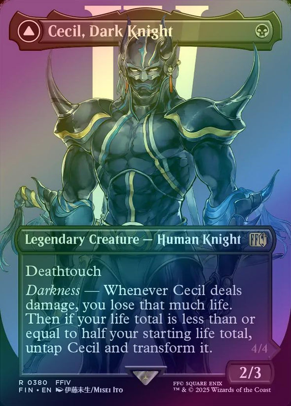 Cecil, Dark Knight // Cecil, Redeemed Paladin - Borderless (Foil) (FIN)