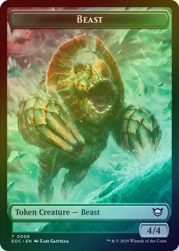 Thopter // Beast (006) Token (Foil) (TEOC)