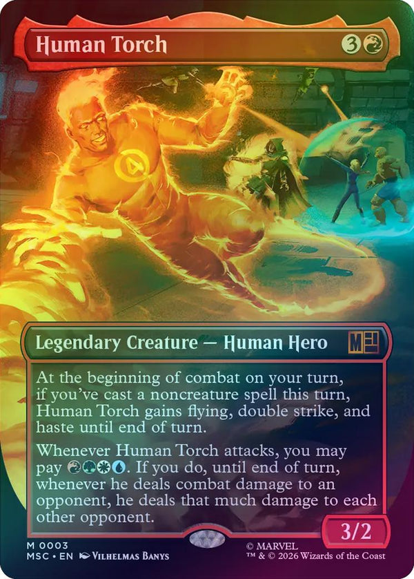 Human Torch - Borderless (Foil) (MSC) (Pre-Order)