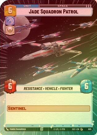 Jade Squadron Patrol (Hyperspace Foil) - 805 - Common (Foil)