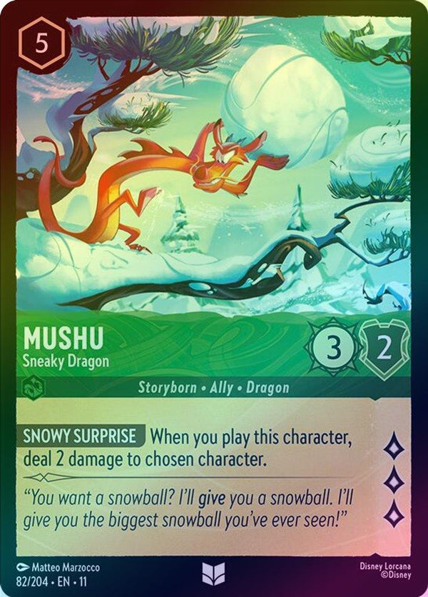 Mushu (Sneaky Dragon) - 82/204 - Uncommon (Foil)
