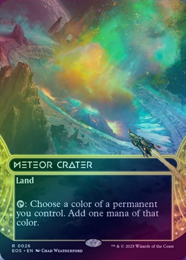 Meteor Crater - Borderless (Foil) (EOS)