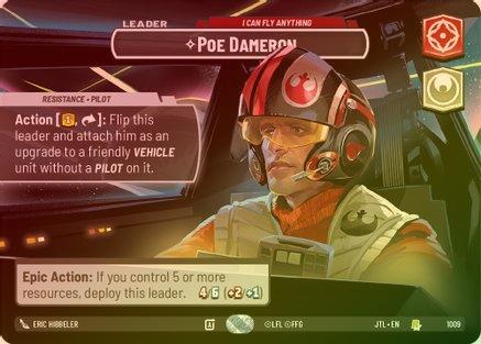Poe Dameron - I Can Fly Anything (Showcase) - 1009 - Rare (Foil)