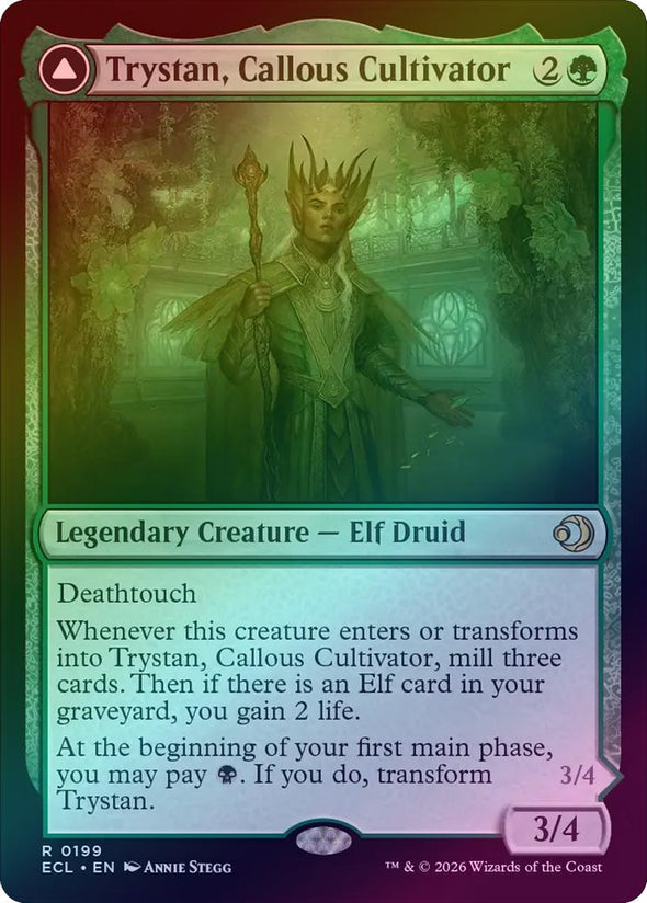 Trystan, Callous Cultivator // Trystan, Penitent Culler (Foil) (ECL)