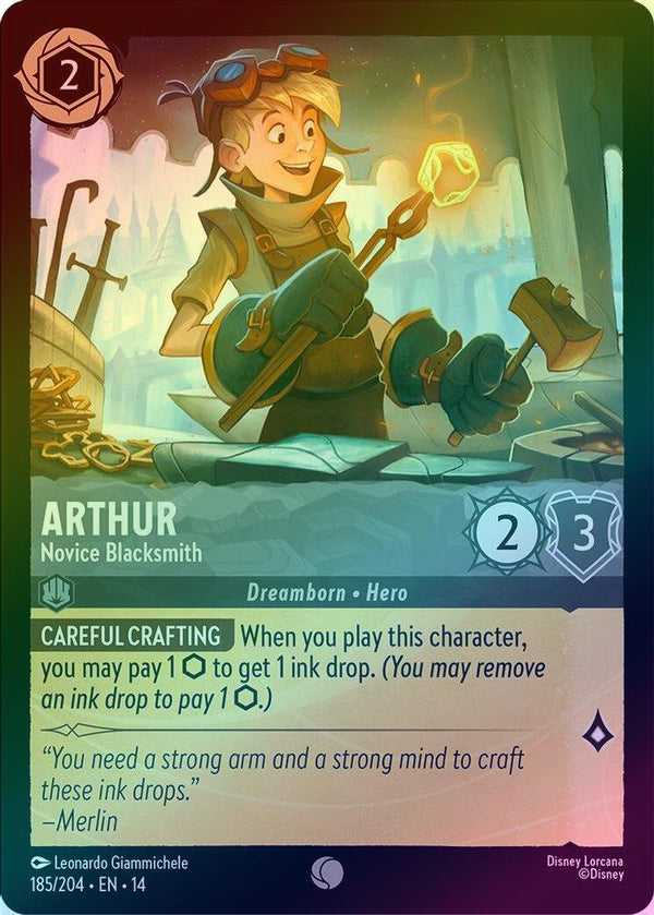 Arthur (Novice Blacksmith) - 185/204 - Common (Foil)