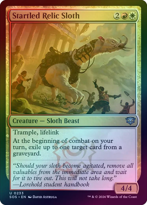 Startled Relic Sloth (Foil) (SOS)