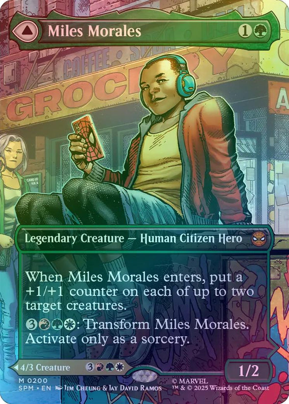 Miles Morales // Ultimate Spider-Man - Borderless Scene (200) (Foil) (SPM)