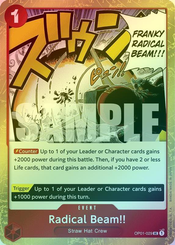 Radical Beam!! (Jolly Roger Foil) - OP01-029 - Uncommon