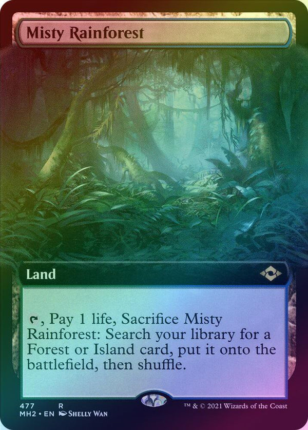 Misty Rainforest - Extended Art (Foil) (MH2)
