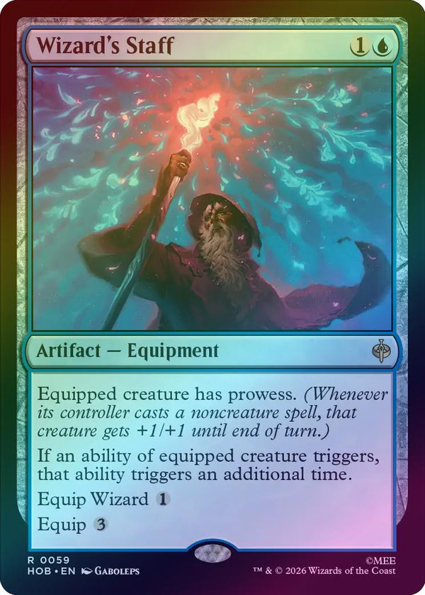 Wizard's Staff (Foil) (HOB) (Pre-Order)