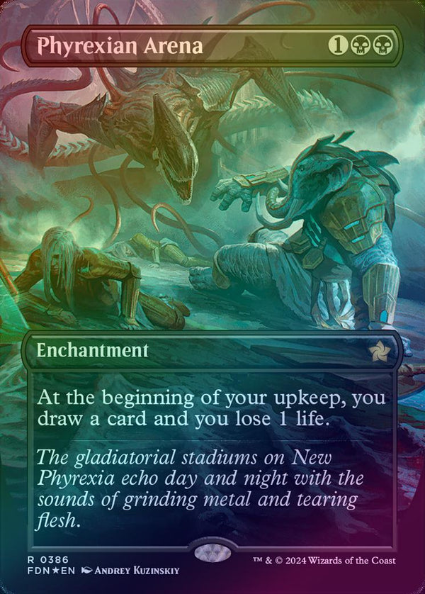 Phyrexian Arena - Borderless (Mana Foil) (FDN)