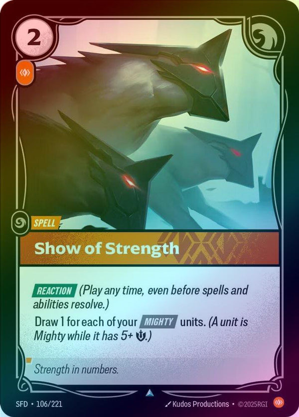 Show of Strength - 106/221 - Uncommon (Foil)