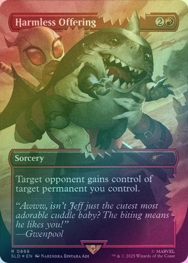 Harmless Offering - Secret Lair x Marvel's Deadpool (Rainbow Foil) (SLD)