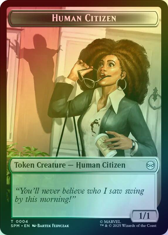 Copy // Human Citizen Token (Foil) (TSPM)