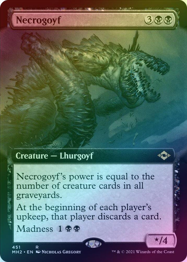 Necrogoyf - Extended Art (Foil) (MH2)