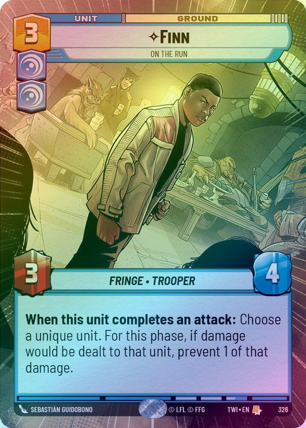 Finn - On the Run (Hyperspace) - 326 - Rare (Foil)