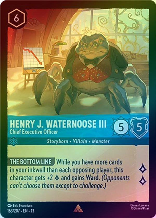Henry J. Waternoose III (Chief Executive Officer) - 163/207 - Rare (Foil)