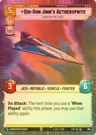 Qui-Gon Jinn's Aethersprite - Guided by the Force (Hyperspace) - 937 - Special (Foil)