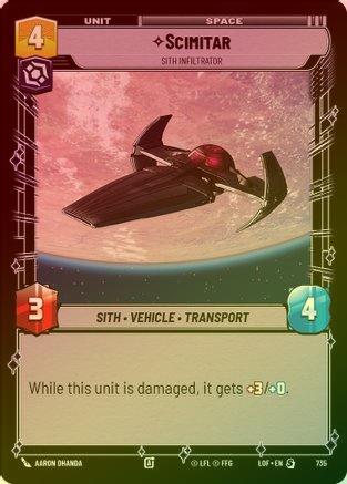 Scimitar - Sith Infiltrator - 735 - Special (Foil)
