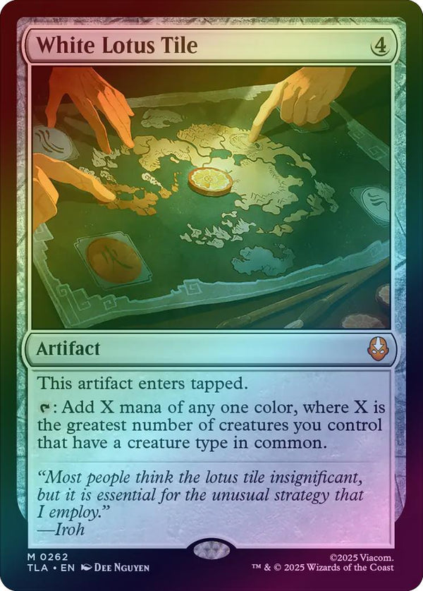 White Lotus Tile (Foil) (TLA)