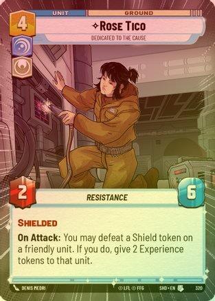 Rose Tico - Dedicated to the Cause (Hyperspace) - 320 - Uncommon (Foil)