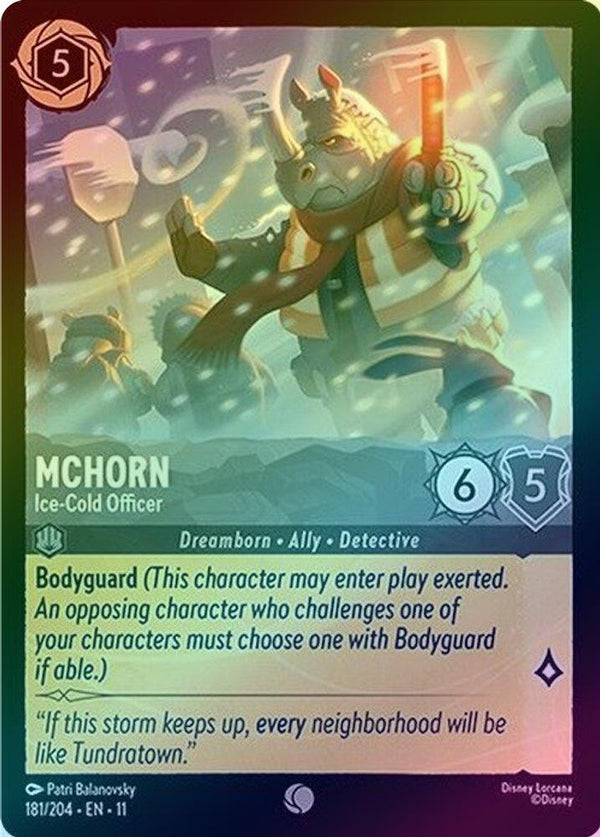McHorn (Ice-Cold Officer) - 181/204 - Common (Foil)
