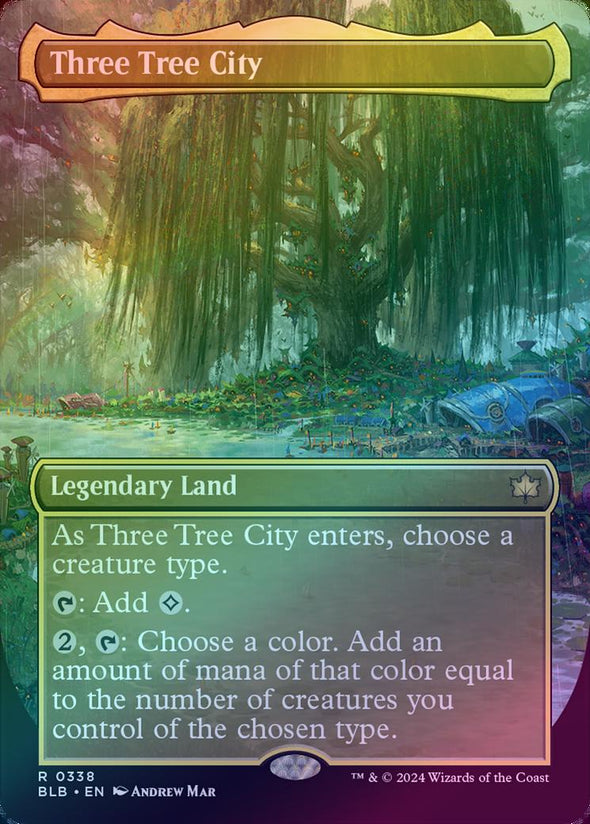 Three Tree City - Borderless (Summer) (Foil) (BLB)