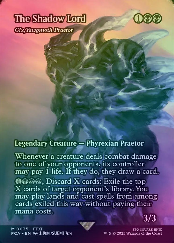 The Shadow Lord // Gix, Yawgmoth Praetor - Borderless (Foil) (FCA)