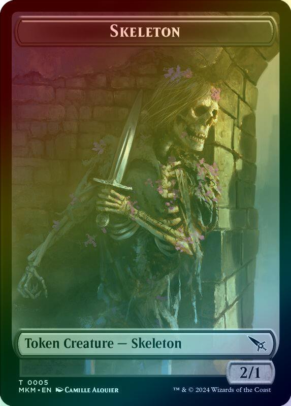 Thopter (020) // Skeleton Token (Foil) (TMKM)