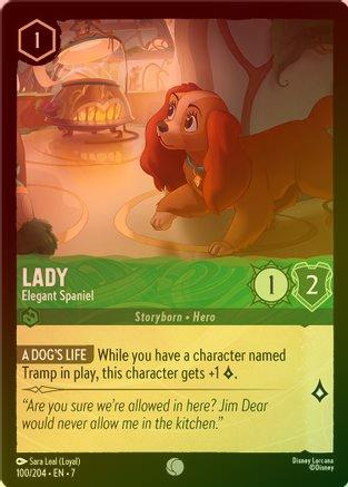 Lady (Elegant Spaniel) - 100/204 - Common (Foil)