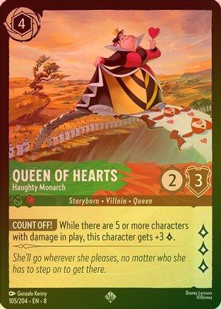 Queen of Hearts (Haughty Monarch) - 105/204 - Super Rare (Foil)
