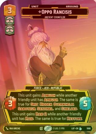 Oppo Rancisis - Ancient Councilor (Prestige Foil) - 1099 - Legendary (Foil)