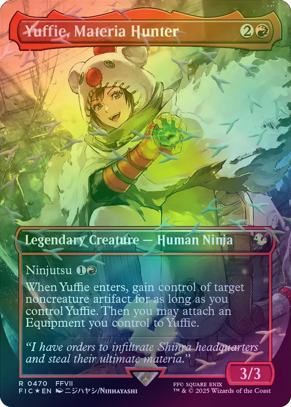 Yuffie, Materia Hunter - Borderless (Chocobo Track Foil) (FIC)