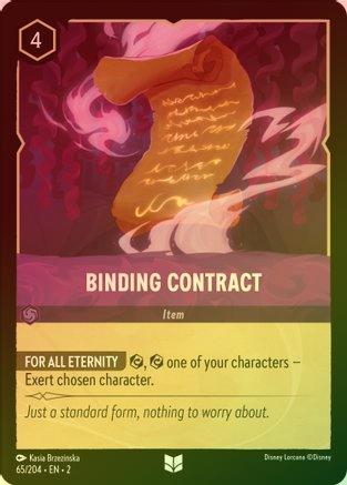 Binding Contract - 65/204 - Uncommon (Foil)