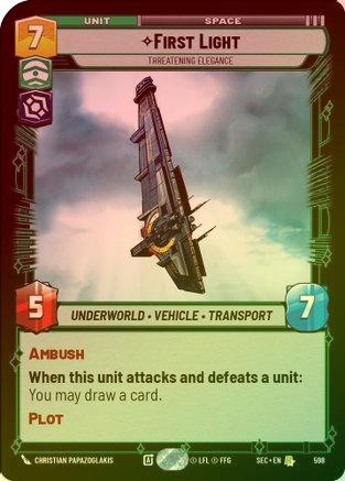 First Light - Threatening Elegance (Foil) - 598 - Rare (Foil)