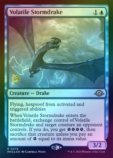 Volatile Stormdrake - Prerelease Promo (Foil) (PMH3)