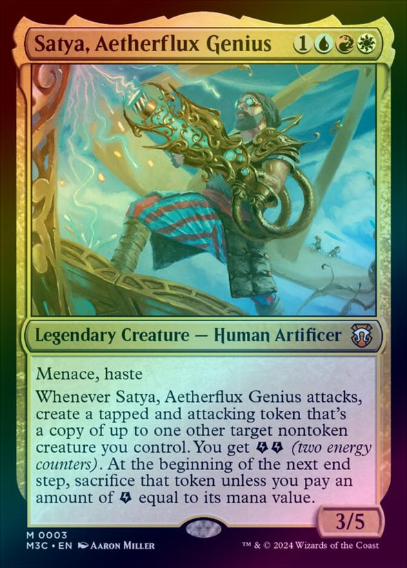 Satya, Aetherflux Genius (Foil) (M3C)