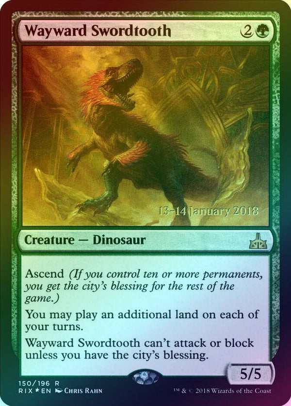 Wayward Swordtooth - Prerelease Promo (Foil) (PRIX)