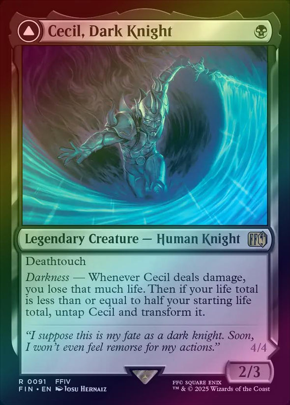 Cecil, Dark Knight // Cecil, Redeemed Paladin (Foil) (FIN)