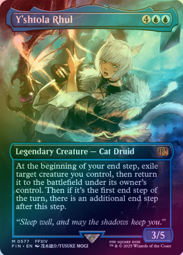 Y'shtola Rhul - Borderless Artist Card (Foil) (FIN)